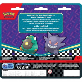 Pokémon Scarlet & Violet Eraser Blister rinkinys (Gengar)